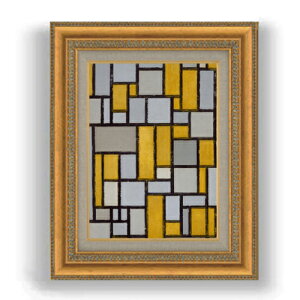 yG Mdグzs[gEhA Composition with Grid #1 F4 yzz G ̔ 4  ۉ 481×391mm   v[g Mtg JXj JƏj ސEj Vzj 