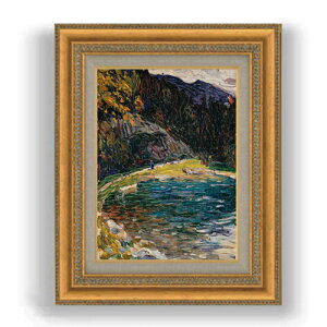 【油絵 直筆仕上げ】ワシリー・カンディンスキー Kochel, Alte Kesselbergstrasse F4 【額入り】 絵画 販売 4号 油彩 抽象画 481×391mm 複製画 送料無料 プレゼント ギフト 開店祝い 開業祝い 退職祝い 新