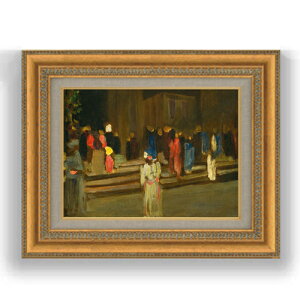 【油絵 直筆仕上げ】カンディンスキー セントクラウド公園 F4 【額入り】 絵画 販売 4号 油彩 抽象画 481×391mm 複製画 送料無料