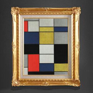 yG Mdグzs[gEhA Grande composizione A con nero, rosso, grigio, giallo e blu F6 yzz G ̔ 6  ۉ 552×461mm  