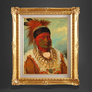 yG MdグzJg The White Cloud, Head Chief of the Iowas F6 yzz G ̔ 6  l 552×461mm   v[g Mtg JXj JƏj ސEj Vzj r