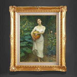 yG Mdグzt@EXg]i Young Girl Carrying a Pumpkin F6 yzz G ̔ 6  l 552×461mm   v[g Mtg JXj JƏj ސEj Vzj r