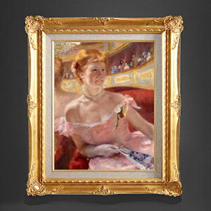 yG MdグzA[EJTbg Woman with a Pearl Necklace in a Loge F6 yzz G ̔ 6  l 552×461mm   v[g Mtg JXj JƏj ސEj Vz