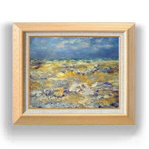 【油絵 直筆仕上げ】ルノワール ベルヌヴァルの岬 F6 【額入り】 絵画 販売 6号 油彩 風景画 556×465mm 複製画 送料無料 プレゼント ギフト 開店祝い 開業祝い 退職祝い 新築祝い リビング 玄関