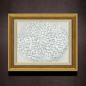 �y���G ���M�d�グ�z�s�[�g�E�����h���A�� Composition 10 in black and white F6 �y�A�b�v�O���[�h�z�z �G�� �̔� 6�� ���� ���ۉ� 558×467mm ������ �������� �v���[���g �M�t�g �J�X�j�� �J�Əj�� �ސE