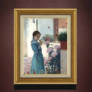�y���G ���M�d�グ�z���V�j���[�� The girl with carnation F6 �y�A�b�v�O���[�h�z�z �G�� �̔� 6�� ���� �l���� 558×467mm ������ �������� �v���[���g �M�t�g �J�X�j�� �J�Əj�� �ސE�j�� �V�z�j�� ��