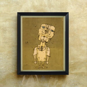 【油絵 直筆仕上げ】パウル・クレー Ghost of a Genius F6 【シンプルフレーム】 絵画 販売 6号 油彩 抽象画 440×348mm 複製画 送料無料 プレゼント ギフト 開店祝い 開業祝い 退職祝い 新築祝い リビ