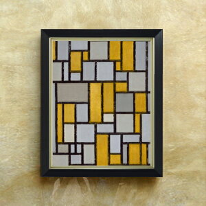 yG Mdグzs[gEhA Composition with Grid #1 F6 yVvt[z G ̔ 6  ۉ 440×348mm   v[g Mtg JXj JƏj ސEj V