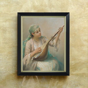 yG Mdグzt@EXg]i Woman Playing a String Instrument F6 yVvt[z G ̔ 6  l 440×348mm   v[g Mtg JXj JƏj ސEj 