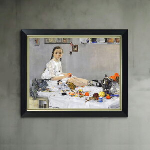 �y���G ���M�d�グ�z�t�F�[�V�� Portrait of Varya Adoratskaya F6 �y�V���v���t���[���z �G�� �̔� 6�� ���� �l���� 440×348mm ������ �������� �v���[���g �M�t�g �J�X�j�� �J�Əj�� �ސE�j�� �V�z�j�� 