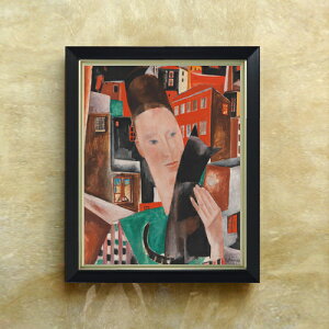 yG MdグzVeQ} Frau und schwarze Katze F6 yVvt[z G ̔ 6  ۉ 440×348mm   v[g Mtg JXj JƏj ސEj Vzj 