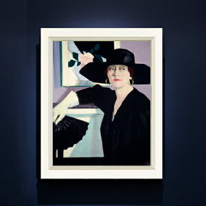 �y���G ���M�d�グ�z�t�����V�X�E�J�f�� Portrait of a Lady in Black F6 �y�V���v���t���[���z �G�� �̔� 6�� ���� ���ۉ� 440×348mm ������ �������� �v���[���g �M�t�g �J�X�j�� �J�Əj�� �ސE�j�� �V
