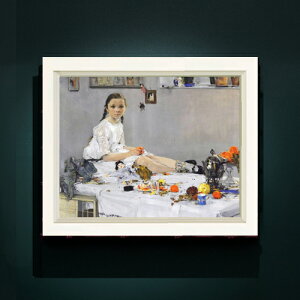 �y���G ���M�d�グ�z�t�F�[�V�� Portrait of Varya Adoratskaya F6 �y�V���v���t���[���z �G�� �̔� 6�� ���� �l���� 440×348mm ������ �������� �v���[���g �M�t�g �J�X�j�� �J�Əj�� �ސE�j�� �V�z�j�� 