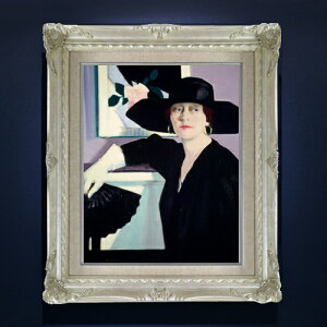 �y���G ���M�d�グ�z�t�����V�X�E�J�f�� Portrait of a Lady in Black F6 �y�A�b�v�O���[�h�z���z �G�� �̔� 6�� ���� ���ۉ� 552×461mm ������ �������� �v���[���g �M�t�g �J�X�j�� �J�Əj�� �ސE�j�� 