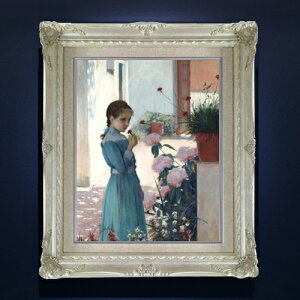 �y���G ���M�d�グ�z���V�j���[�� The girl with carnation F6 �y�A�b�v�O���[�h�z���z �G�� �̔� 6�� ���� �l���� 552×461mm ������ �������� �v���[���g �M�t�g �J�X�j�� �J�Əj�� �ސE�j�� �V�z�j�� 