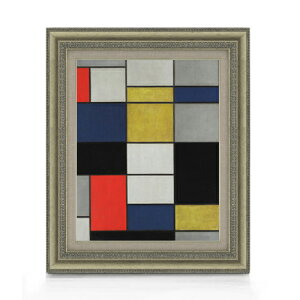 yG Mdグzs[gEhA Grande composizione A con nero, rosso, grigio, giallo e blu F6 yzz G ̔ 6  ۉ 558×467mm  