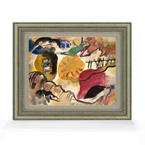 【油絵 直筆仕上げ】ワシリー・カンディンスキー Improvisation 27 (Garden of Love 2) F6 【額入り】 絵画 販売 6号 油彩 抽象画 558×467mm 複製画 送料無料 プレゼント ギフト 開店祝い 開業祝い 退職祝