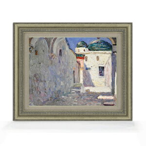 【油絵 直筆仕上げ】ワシリー・カンディンスキー Tunis, Strasse (Tunis, Street) F6 【額入り】 絵画 販売 6号 油彩 抽象画 558×467mm 複製画 送料無料 プレゼント ギフト 開店祝い 開業祝い 退職祝い 新