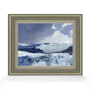 【油絵 直筆仕上げ】フレデリック・ジャッド・ウォー Mid Ocean F6 【額入り】 絵画 販売 6号 油彩 風景画 558×467mm 複製画 送料無料 プレゼント ギフト 開店祝い 開業祝い 退職祝い 新築祝い リ