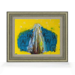【油絵 直筆仕上げ】ペースケ カルジュセ・リュウ F6 【額入り】 絵画 販売 6号 油彩 抽象画 558×467mm 複製画 送料無料 プレゼント ギフト 開店祝い 開業祝い 退職祝い 新築祝い リビング 玄関