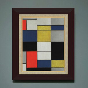 �y���G ���M�d�グ�z�s�[�g�E�����h���A�� Grande composizione A con nero, rosso, grigio, giallo e blu F6 �y�z����z �G�� �̔� 6�� ���� ���ۉ� 556×465mm ������ ��������