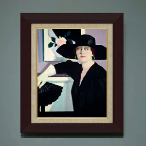 �y���G ���M�d�グ�z�t�����V�X�E�J�f�� Portrait of a Lady in Black F6 �y�z����z �G�� �̔� 6�� ���� ���ۉ� 556×465mm ������ �������� �v���[���g �M�t�g �J�X�j�� �J�Əj�� �ސE�j�� �V�z�j�� ��