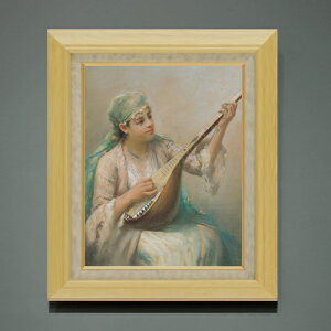 �y���G ���M�d�グ�z�t�@�E�X�g�]�i�� Woman Playing a String Instrument F6 �y�z����z �G�� �̔� 6�� ���� �l���� 556×465mm ������ �������� �v���[���g �M�t�g �J�X�j�� �J�Əj�� �ސE�j�� �V�z�j�� 
