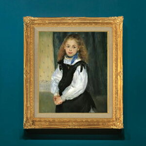 【油絵 直筆仕上げ】ルノワール ルグラン嬢 F8 【額入り】 絵画 販売 8号 油彩 風景画 596×522mm 複製画 送料無料 プレゼント ギフト 開店祝い 開業祝い 退職祝い 新築祝い リビング 玄関 モダン