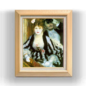 【油絵 直筆仕上げ】ルノワール 桟敷 F8 【額入り】 絵画 販売 8号 油彩 風景画 600×526mm 複製画 送料無料 プレゼント ギフト 開店祝い 開業祝い 退職祝い 新築祝い リビング 玄関 モダン アー