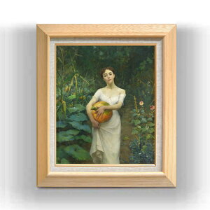 yG Mdグzt@EXg]i Young Girl Carrying a Pumpkin F8 yzz G ̔ 8  l 600×526mm   v[g Mtg JXj JƏj ސEj Vzj r