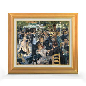 【油絵 直筆仕上げ】ルノワール ムーラン・ド・ラ・ギャレット F8 【アップグレード額】 絵画 販売 8号 油彩 風景画 592×518mm 複製画 送料無料 プレゼント ギフト 開店祝い 開業祝い 退職祝い