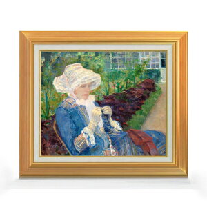 yG MdグzA[EJTbg Lydia Crocheting in the Garden at Marly F8 yAbvO[hzz G ̔ 8  i 592×518mm   v[g Mtg JXj JƏj 