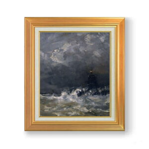 �y���G ���M�d�グ�z���X�_�t Lighthouse in Breaking Waves F8 �y�A�b�v�O���[�h�z�z �G�� �̔� 8�� ���� ���ۉ� 592×518mm ������ �������� �v���[���g �M�t�g �J�X�j�� �J�Əj�� �ސE�j�� �V�z�j�� ��