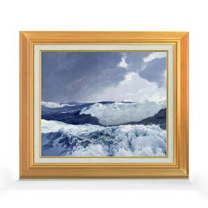 【油絵 直筆仕上げ】フレデリック・ジャッド・ウォー Mid Ocean F8 【アップグレード額】 絵画 販売 8号 油彩 風景画 592×518mm 複製画 送料無料 プレゼント ギフト 開店祝い 開業祝い 退職祝い 新