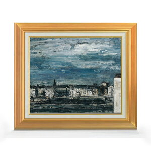 【油絵 直筆仕上げ】テニーグラーツのムルファーの月夜 F8 【アップグレード額】 絵画 販売 8号 油彩 抽象画 592×518mm 複製画 送料無料 プレゼント ギフト 開店祝い 開業祝い 退職祝い 新築祝