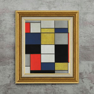 �y���G ���M�d�グ�z�s�[�g�E�����h���A�� Grande composizione A con nero, rosso, grigio, giallo e blu F8 �G�� �̔� 8�� ���� ���ۉ� 596×522mm ������ ��������