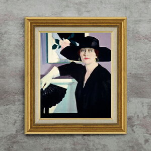 �y���G ���M�d�グ�z�t�����V�X�E�J�f�� Portrait of a Lady in Black F8 �y�A�b�v�O���[�h�z�z �G�� �̔� 8�� ���� �l���� 596×522mm ������ �������� �v���[���g �M�t�g �J�X�j�� �J�Əj�� �ސE�j�� �V