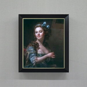 【油絵 直筆仕上げ】マリー=ガブリエル・カペ 自画像 F8 【シンプルフレーム】 絵画 販売 8号 油彩 風景画 485×410mm 複製画 送料無料 プレゼント ギフト 開店祝い 開業祝い 退職祝い 新築祝い