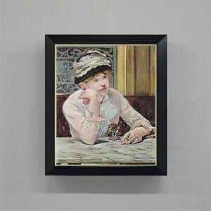 【油絵 直筆仕上げ】マネ ほろ酔いの女 F8 【シンプルフレーム】 絵画 販売 8号 油彩 風景画 485×410mm 複製画 送料無料 プレゼント ギフト 開店祝い 開業祝い 退職祝い 新築祝い リビング 玄関