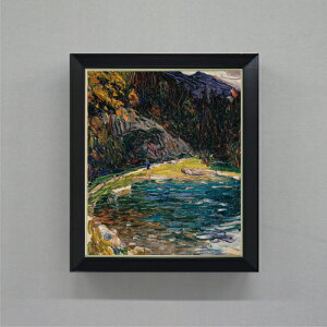 【油絵 直筆仕上げ】ワシリー・カンディンスキー Kochel, Alte Kesselbergstrasse F8 【シンプルフレーム】 絵画 販売 8号 油彩 抽象画 485×410mm 複製画 送料無料 プレゼント ギフト 開店祝い 開業祝い