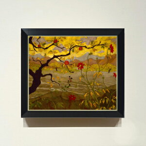 �y���G ���M�d�グ�z�|�[���E�����\�� Apple Tree with Red Fruit F8 �y�V���v���t���[���z �G�� �̔� 8�� ���� ���i�� 485×410mm ������ �������� �v���[���g �M�t�g �J�X�j�� �J�Əj�� �ސE�j�� �V�z
