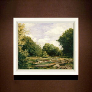 �y���G ���M�d�グ�z���m���[�� A Clearing in the Woods F8 �y�V���v���t���[���z �G�� �̔� 8�� ���� ���i�� 485×410mm ������ �������� �v���[���g �M�t�g �J�X�j�� �J�Əj�� �ސE�j�� �V�z�j�� ���r
