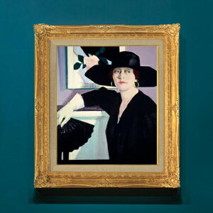 �y���G ���M�d�グ�z�t�����V�X�E�J�f�� Portrait of a Lady in Black F8 �y�A�b�v�O���[�h�z�z �G�� �̔� 8�� ���� �l���� 593×518mm ������ �������� �v���[���g �M�t�g �J�X�j�� �J�Əj�� �ސE�j�� �V