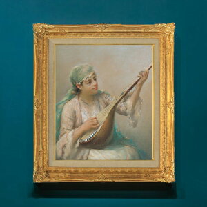 �y���G ���M�d�グ�z�t�@�E�X�g�]�i�� Woman Playing a String Instrument F8 �y�A�b�v�O���[�h�z�z �G�� �̔� 8�� ���� �l���� 593×518mm ������ �������� �v���[���g �M�t�g �J�X�j�� �J�Əj�� �ސE�j�� 