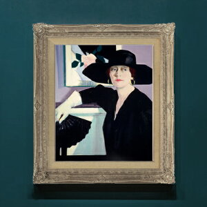 �y���G ���M�d�グ�z�t�����V�X�E�J�f�� Portrait of a Lady in Black F8 �y�A�b�v�O���[�h�z�z �G�� �̔� 8�� ���� �l���� 593×518mm ������ �������� �v���[���g �M�t�g �J�X�j�� �J�Əj�� �ސE�j�� �V