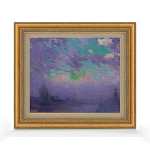 【油絵 直筆仕上げ】ペネル 緑、青、紫 F8 【額入り】 絵画 販売 8号 油彩 抽象画 602×528mm 複製画 送料無料 プレゼント ギフト 開店祝い 開業祝い 退職祝い 新築祝い リビング 玄関 モダン ア