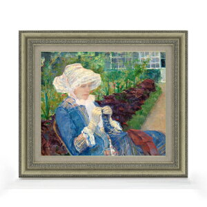 yG MdグzA[EJTbg Lydia Crocheting in the Garden at Marly F8 yzz G ̔ 8  i 602×528mm   v[g Mtg JXj JƏj ސEj Vz