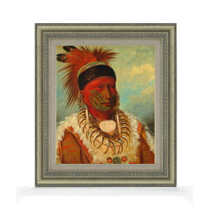 yG MdグzJg The White Cloud, Head Chief of the Iowas F8 yzz G ̔ 8  l 602×528mm   v[g Mtg JXj JƏj ސEj Vzj r