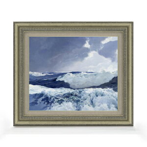 【油絵 直筆仕上げ】フレデリック・ジャッド・ウォー Mid Ocean F8 【額入り】 絵画 販売 8号 油彩 風景画 602×528mm 複製画 送料無料 プレゼント ギフト 開店祝い 開業祝い 退職祝い 新築祝い リ