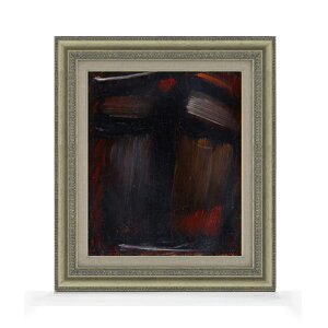 【油絵 直筆仕上げ】ヤウレンスキー 瞑想 N. 57 F8 【額入り】 絵画 販売 8号 油彩 抽象画 602×528mm 複製画 送料無料 プレゼント ギフト 開店祝い 開業祝い 退職祝い 新築祝い リビング 玄関 モ